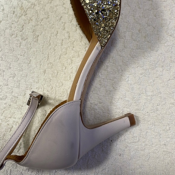 Emma Go Jolene Glitter Champagne and Cream Heels - Picture 7 of 10